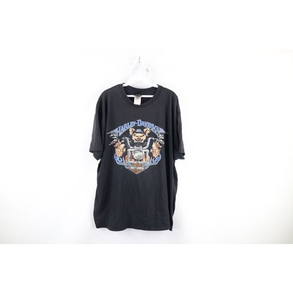 T-shirt Harley Davidson Motif J053 - Taille 2XL - Blanc - Neuf Avec Étiquettes